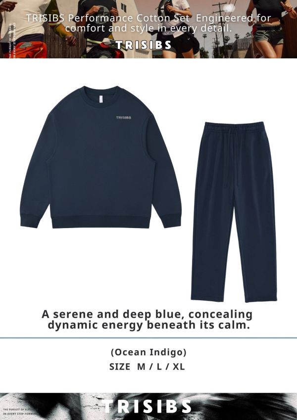 高階休閒運動服套裝｜寬口修飾腿型日常訓練服 