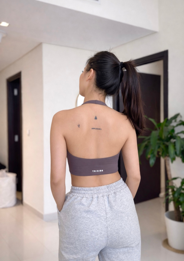 TRISIBS 掛脖露背運動內衣-固定胸墊 