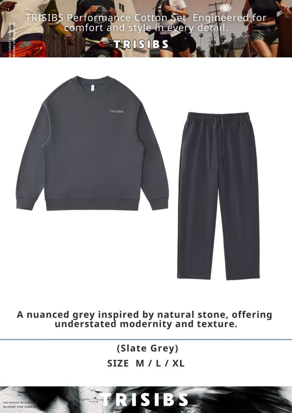 高階休閒運動服套裝｜寬口修飾腿型日常訓練服 