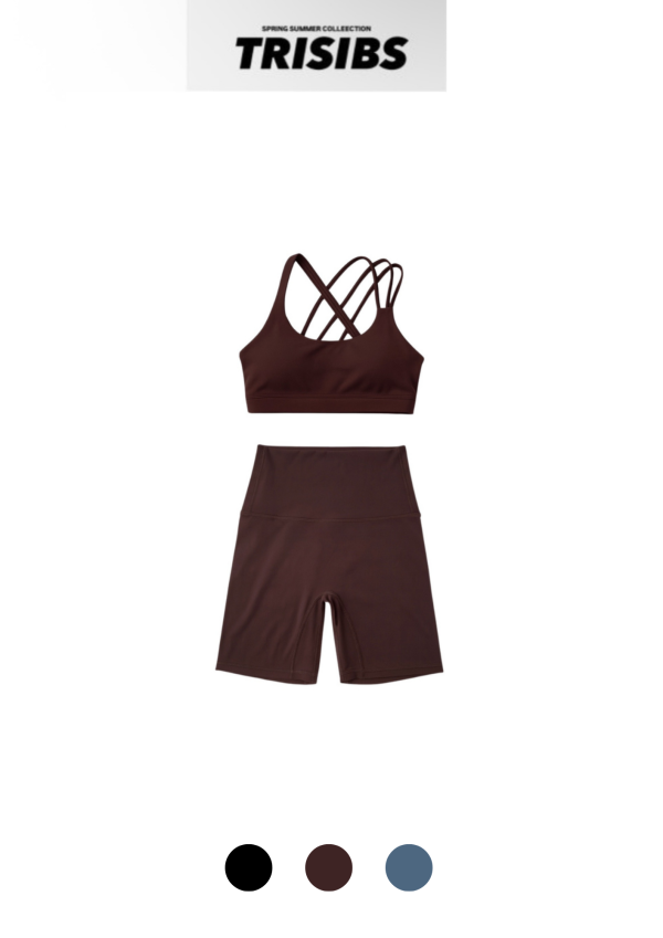 細肩美背四分褲套裝 