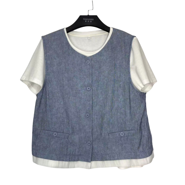 亞麻御姐三件套W2032AC 