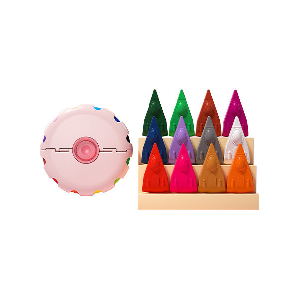 【貓太子】不髒手啟蒙蠟筆 