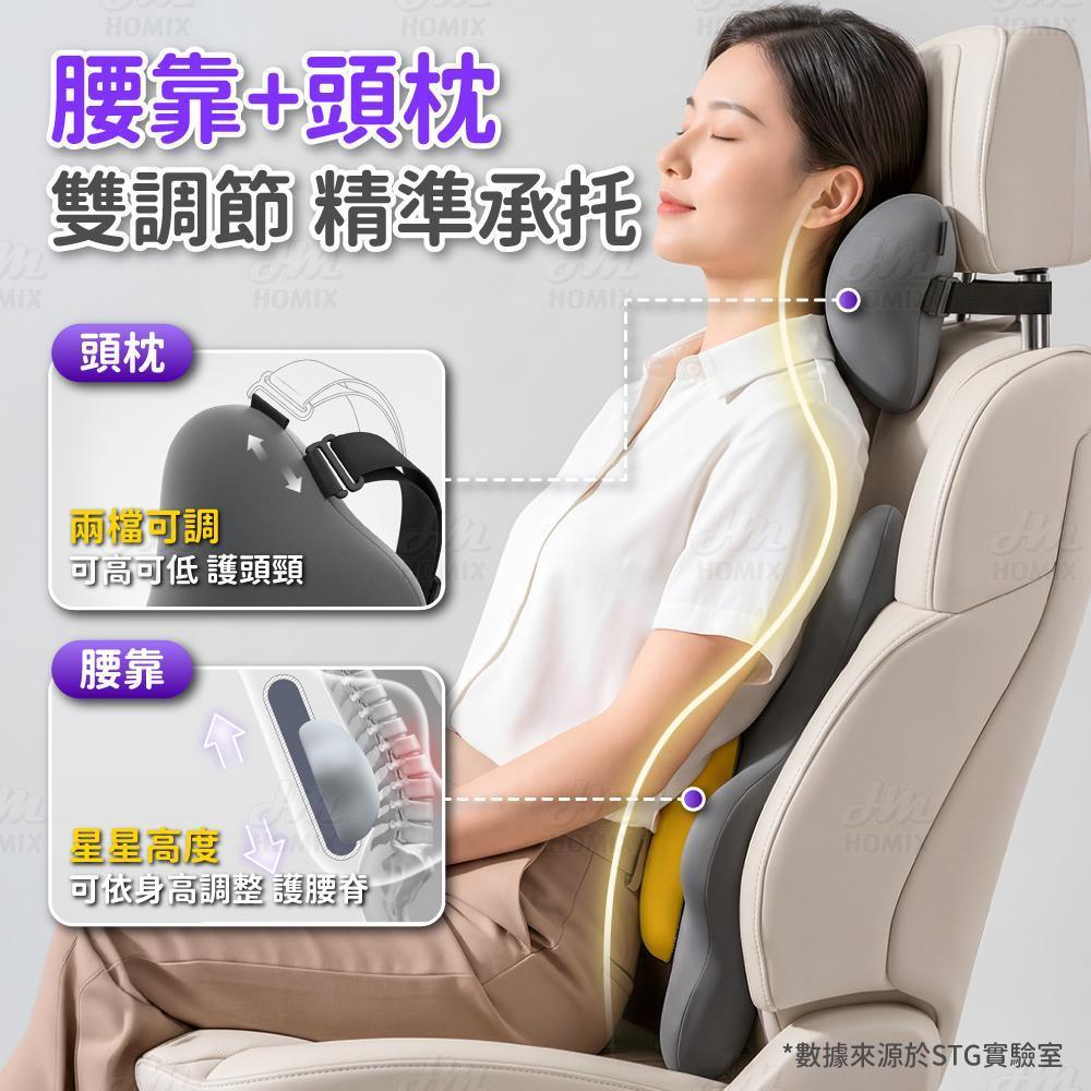頭枕雙高度可調