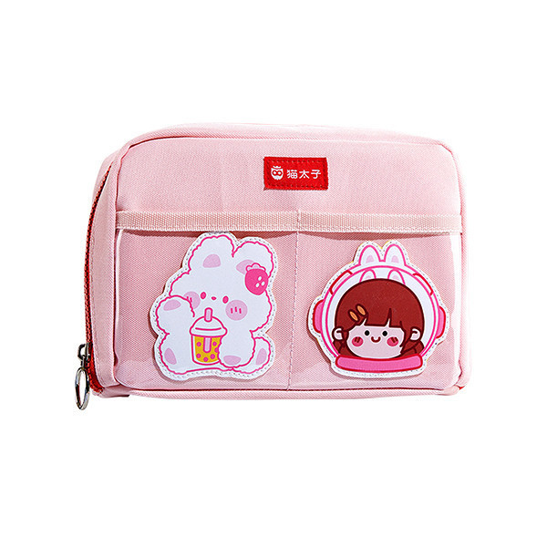 【貓太子】立式透明大容量筆袋 