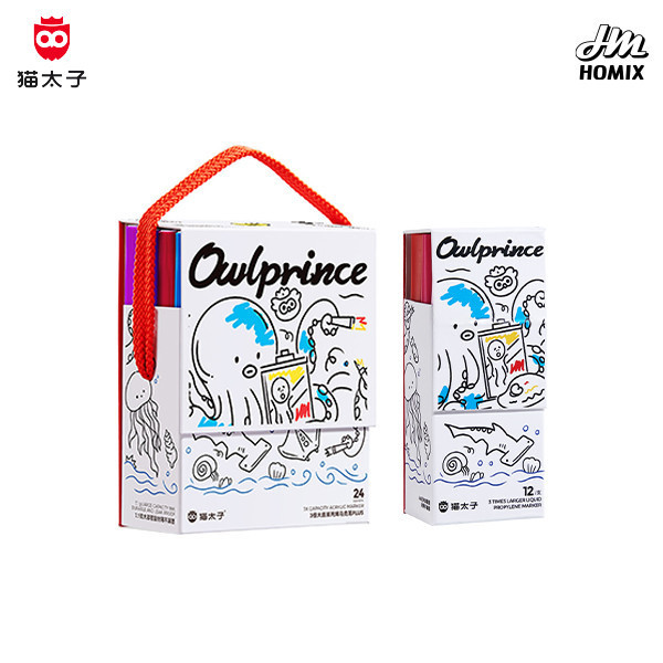 【貓太子】直液式丙烯馬克筆 