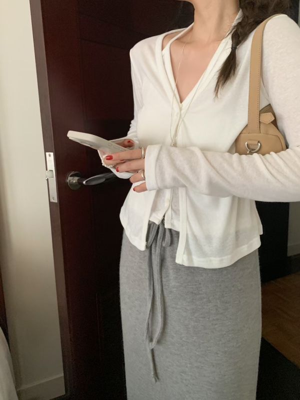 假兩件百搭長袖上衣 疊穿感上衣 