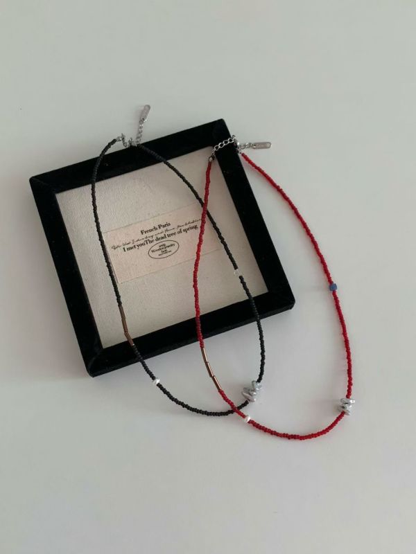 【三語之繫 Trio Whisper】彩色手工串珠項鍊 串珠項鍊,手工串珠,彩色串珠,頸鍊