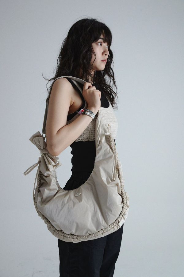 LIMELIKE 甜鹽系蝴蝶結腋下包 雲朵花結肩背包 輕量側背包 