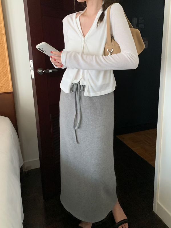 假兩件百搭長袖上衣 疊穿感上衣 