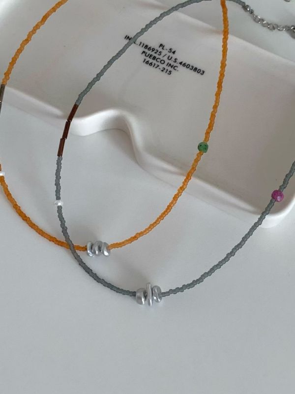 【三語之繫 Trio Whisper】彩色手工串珠項鍊 串珠項鍊,手工串珠,彩色串珠,頸鍊