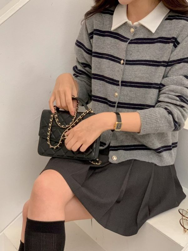 鹽系羊毛條紋長袖外套 TIZZI,羊毛,外套,條紋