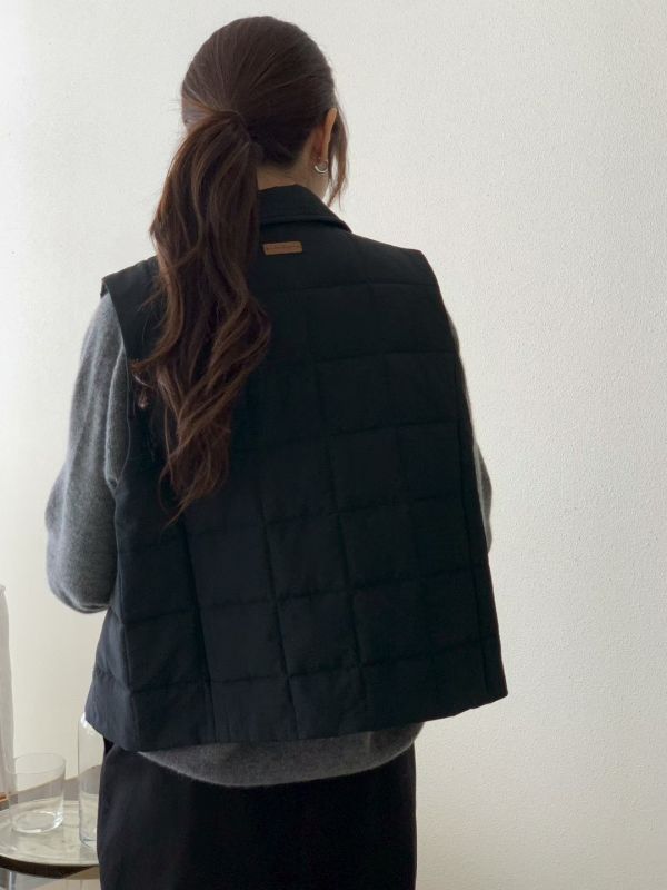 【TIZZI】鹽系鋪棉格子尼龍背心 鋪棉背心 TIZZI,鋪棉背心,背心,疊穿