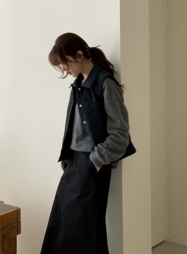 【TIZZI】鹽系鋪棉格子尼龍背心 鋪棉背心 TIZZI,鋪棉背心,背心,疊穿