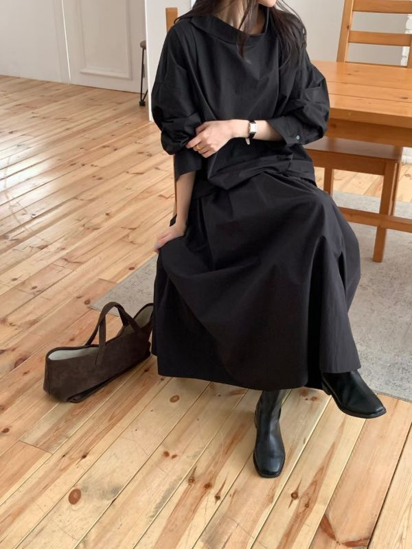 日系質感立領簡約襯衫 長袖襯衫 立領,襯衫,長袖,尼龍,風衣,上衣,女裝