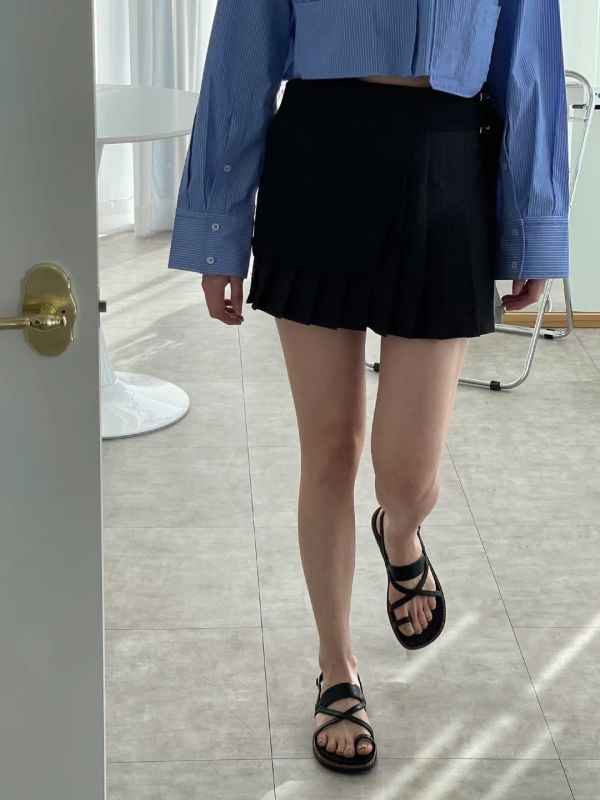 皮革交叉拇指扣個性涼鞋 涼鞋,女鞋,拇指扣