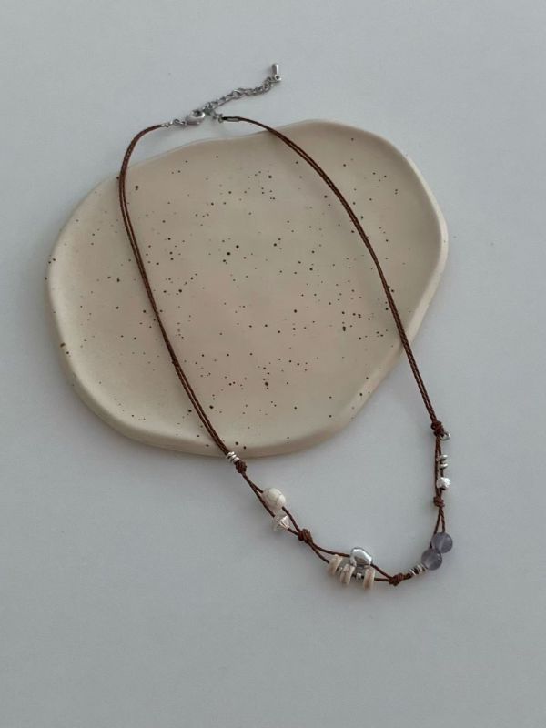 【森語 Whisper of Woods】編織項鍊 編織項鍊,串珠項鍊,天然項鍊