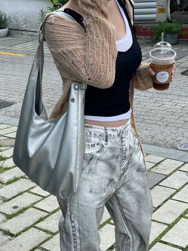 單肩斜跨兩用質感肩背包托特包 單肩包,托特包,大容量包包