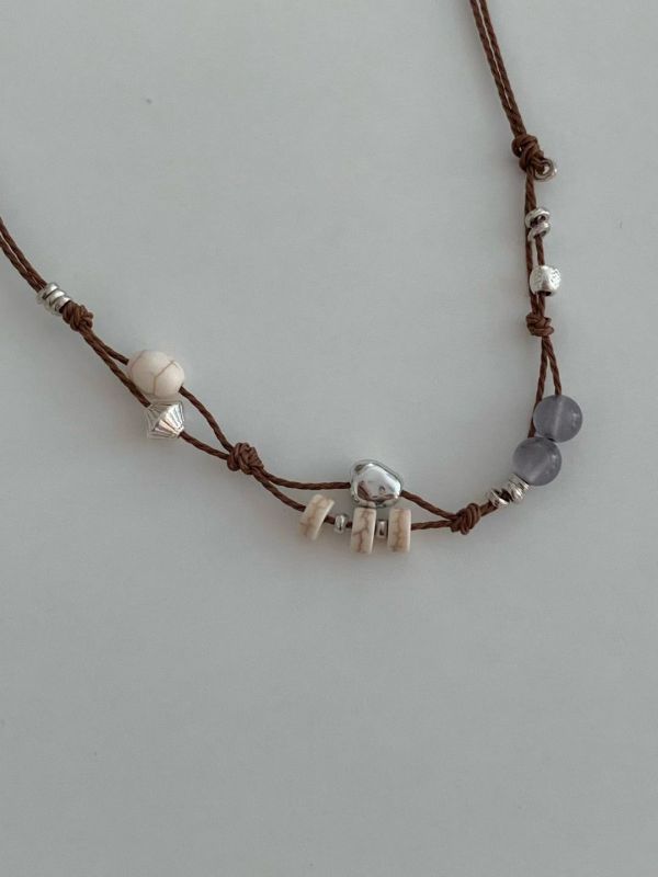 【森語 Whisper of Woods】編織項鍊 編織項鍊,串珠項鍊,天然項鍊