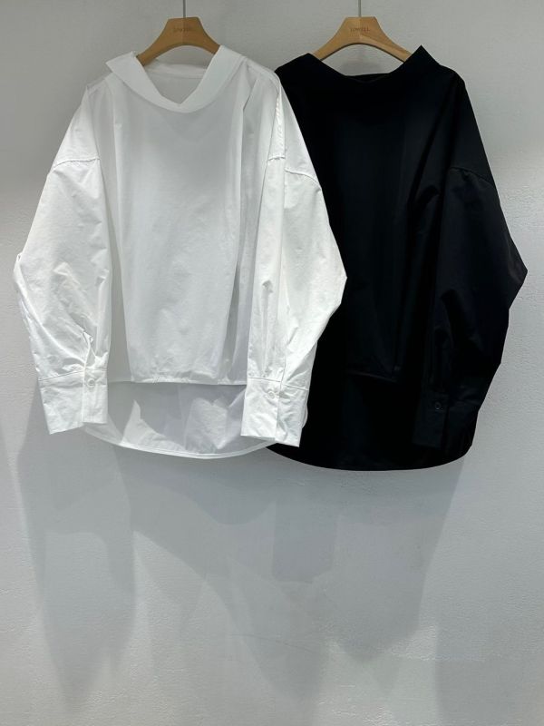 日系質感立領簡約襯衫 長袖襯衫 立領,襯衫,長袖,尼龍,風衣,上衣,女裝