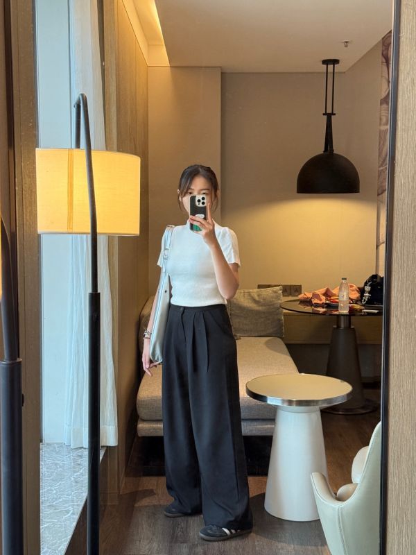 質感打摺垂墜顯瘦修身西裝長褲 西裝褲,西裝長褲,長褲,顯瘦,寬褲