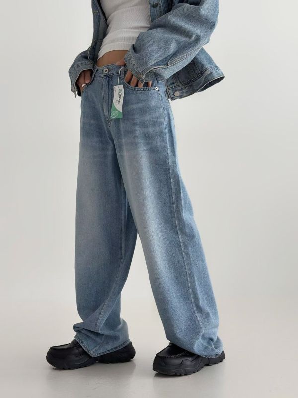 日常寬鬆百搭神褲 牛仔長褲 牛仔褲,長褲,直筒褲,寬褲