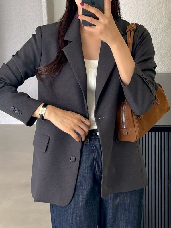 兩穿式連帽西裝外套 中性風外套 可拆式內襯 西裝,外套,連帽外套,兩穿