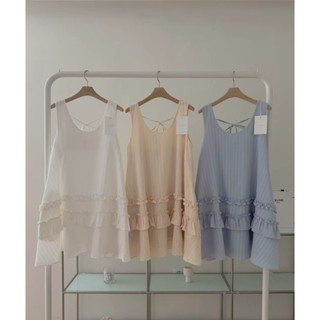 夏季甜美無袖荷葉裙擺短洋裝 俏麗短洋 短版 洋裝 短洋裝,短版,洋裝,綁帶,蛋糕裙