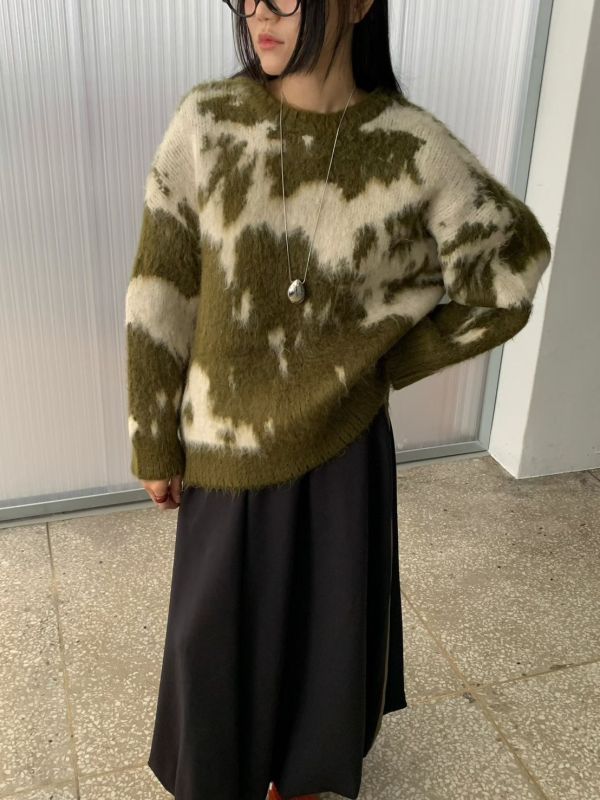 慵懶感暈染針織毛衣 渲染,毛衣,暈染,慵懶,寬鬆