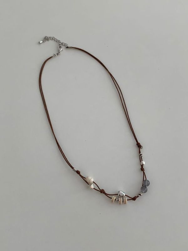 【森語 Whisper of Woods】編織項鍊 編織項鍊,串珠項鍊,天然項鍊