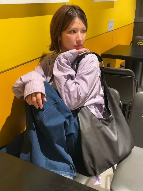 單肩斜跨兩用質感肩背包托特包 單肩包,托特包,大容量包包