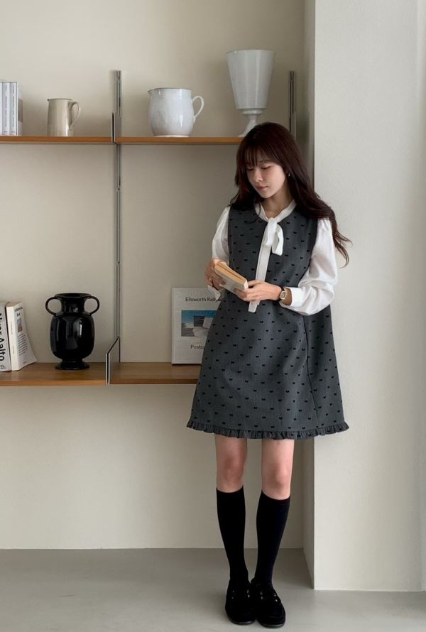 【TIZZI】俏麗蝴蝶結疊穿洋裝 短洋裝 短版 TIZZI,短洋,短版洋裝,無袖