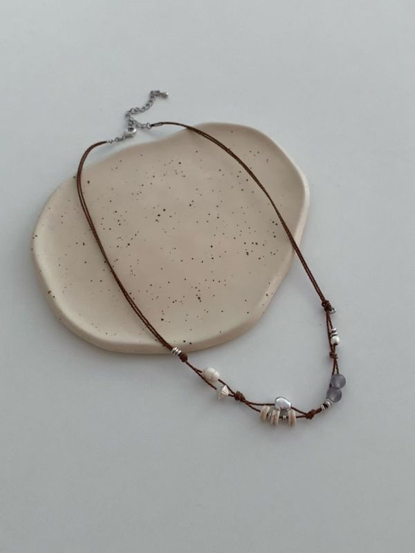 【森語 Whisper of Woods】編織項鍊 編織項鍊,串珠項鍊,天然項鍊