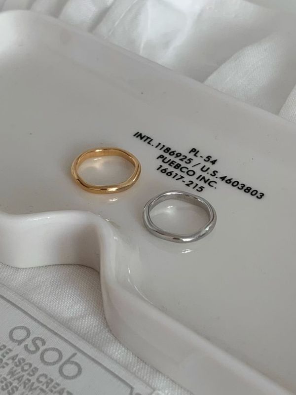 【不完美的圓 Imperfect Circle】醫療鋼不規則圓形尾戒 尾戒,飾品,韓國,醫療鋼