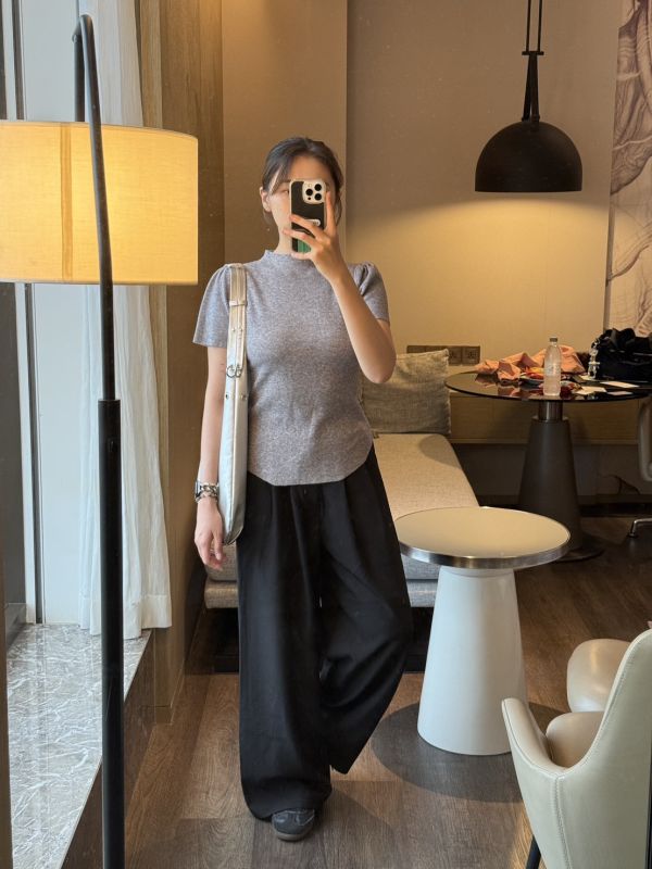 質感打摺垂墜顯瘦修身西裝長褲 西裝褲,西裝長褲,長褲,顯瘦,寬褲