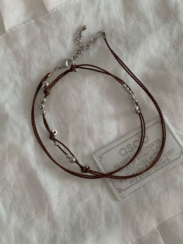 【無聲之界 Quiet Realm】雙層細繩珠子項鍊 串珠項鍊,雙層細繩,珠子,繩鍊,頸鍊