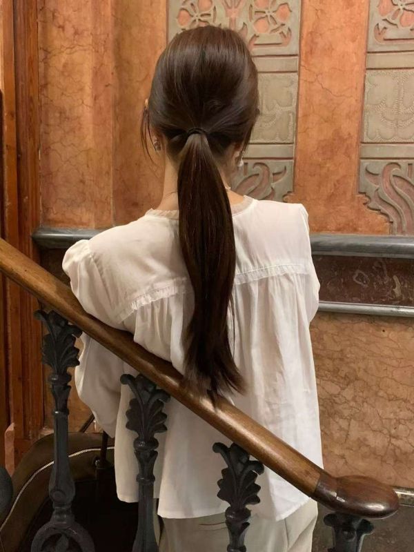 薄款長袖蕾絲荷葉邊襯衫上衣 