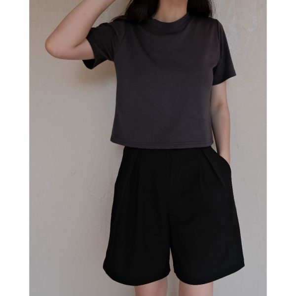 < 闆娘自帶包色款 > 超親膚舒服質感百搭圓領嫩Qt 短T,日常,短袖,圓領,素色,親膚