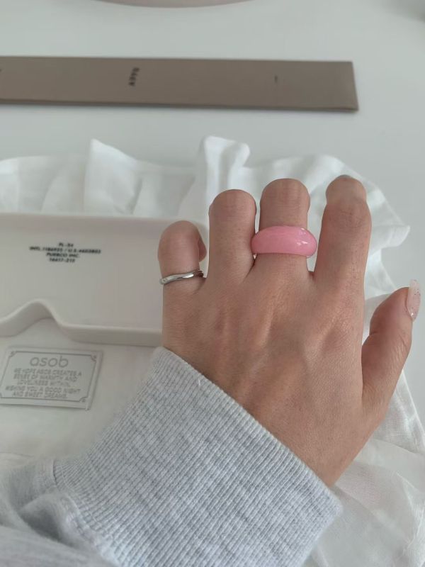 【不完美的圓 Imperfect Circle】醫療鋼不規則圓形尾戒 尾戒,飾品,韓國,醫療鋼