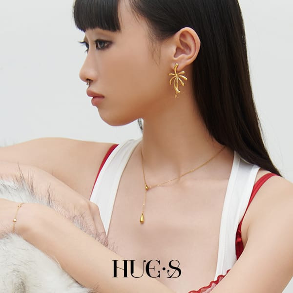 極簡流線水滴鍊 316鋼飾 