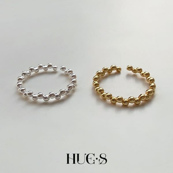 可調式點點疊戴戒 S925純銀 