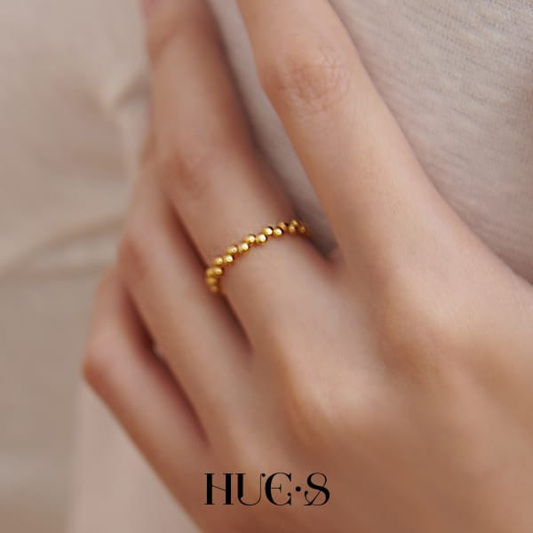 可調式點點疊戴戒 S925純銀 