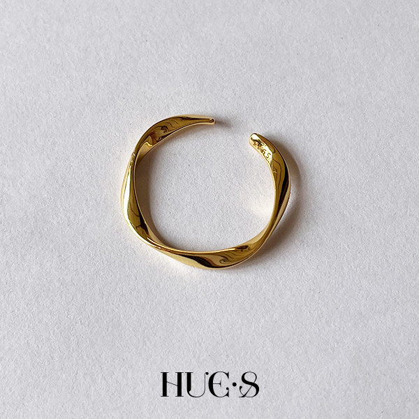 不規則簡約圓戒指 S925純銀 