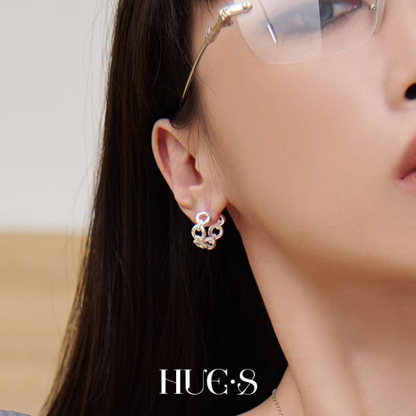 環環相扣耳環 S925純銀 