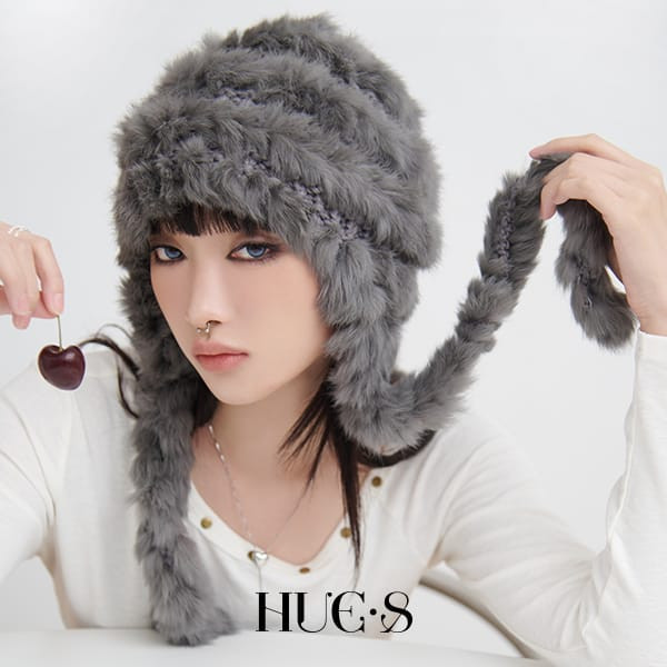 韓系保暖仿毛百搭茸茸帽 