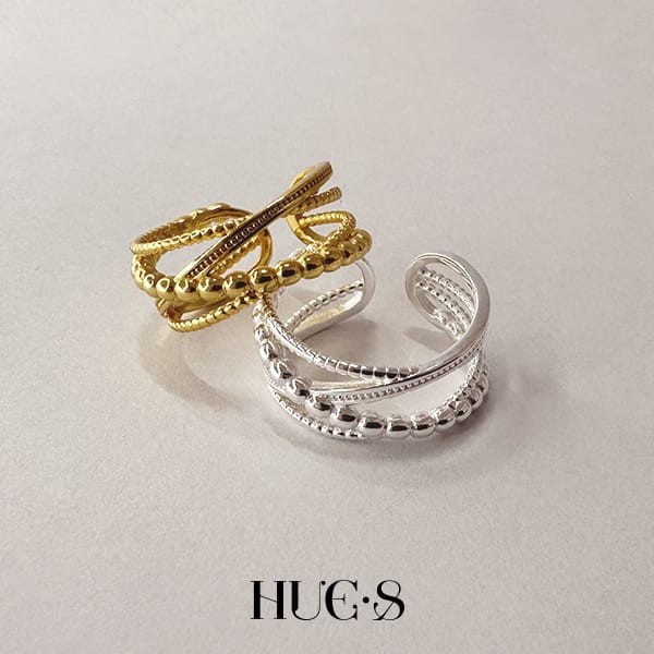 交織圓舞曲開口戒 S925純銀 