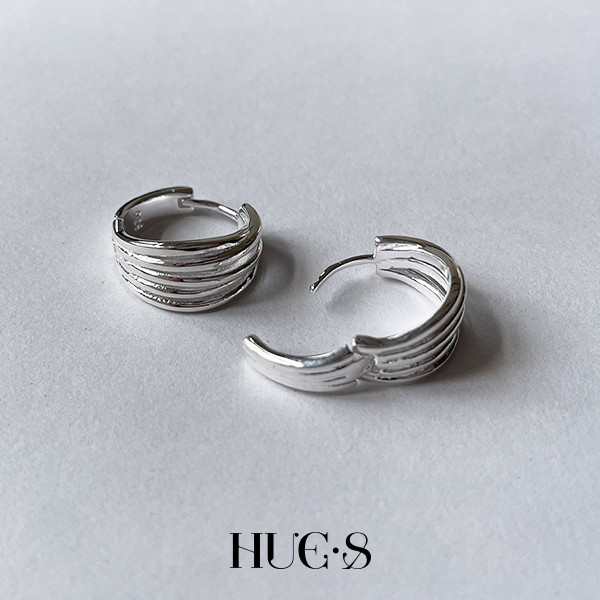 多層次環繞耳環 S925純銀 