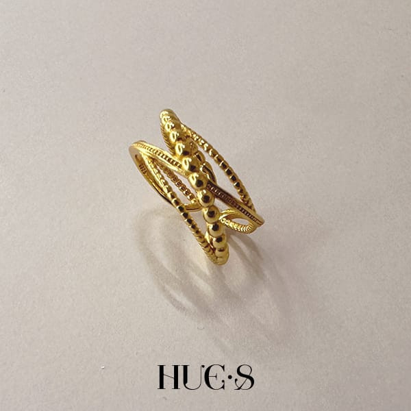 交織圓舞曲開口戒 S925純銀 