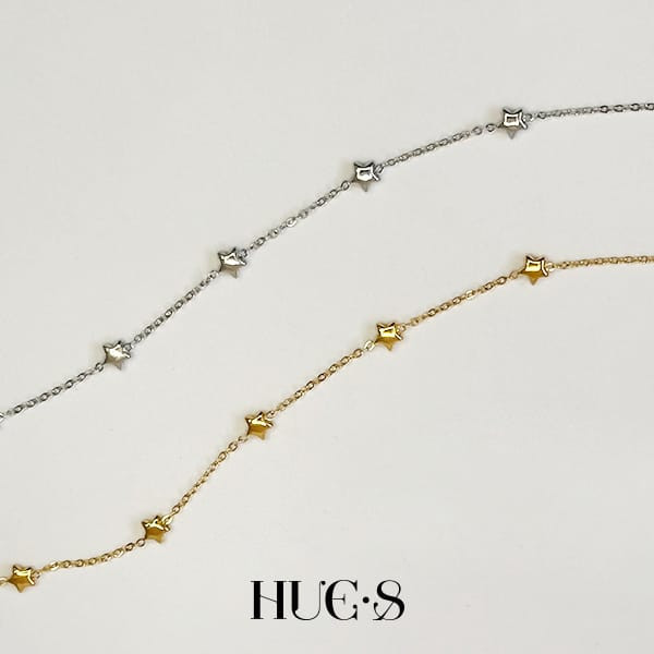 星辰圍繞疊戴手環 316鋼飾 