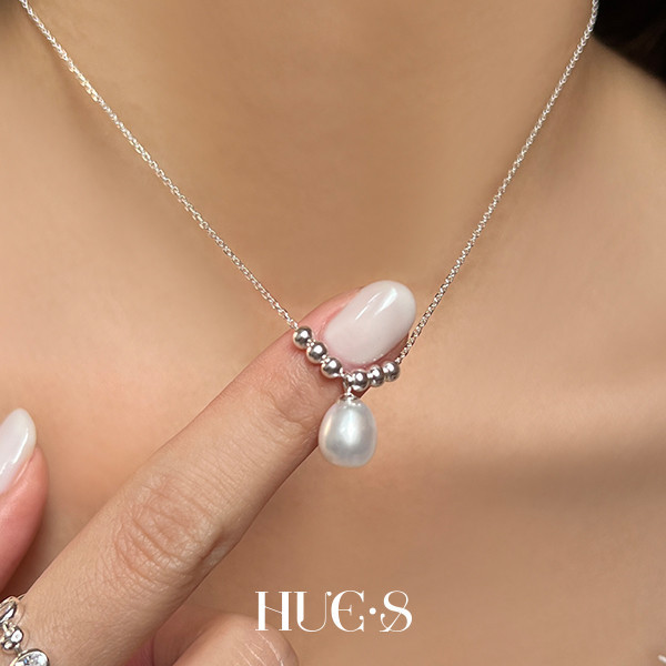 夢境水滴珍珠項鍊 S925純銀 
