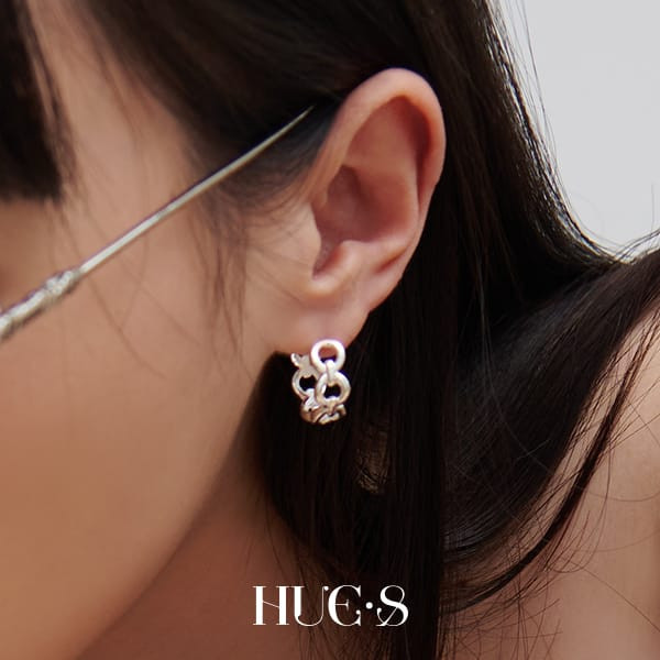 環環相扣耳環 S925純銀 